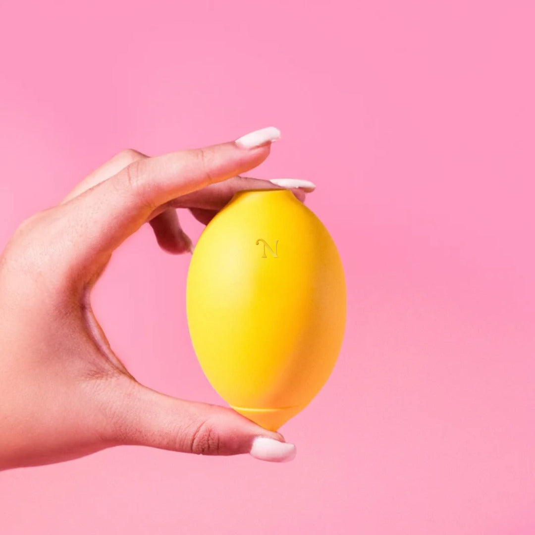 Lemon sex toy in use lifestyle
