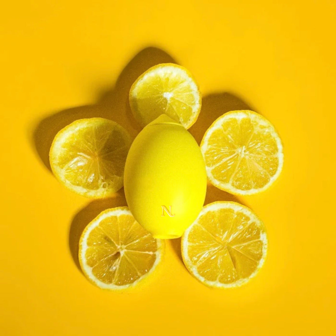 Lemon vibrator with travel case